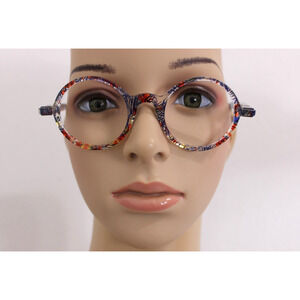Piero Massaro Eyeglasses Glasses Frames Only PM484 EY2 Round Unisex Italy 142mm